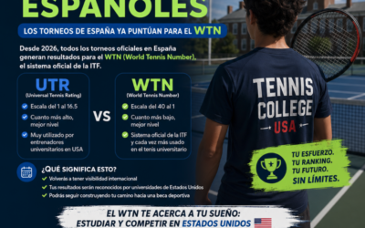 WTN vs UTR: qué cambia para los tenistas españoles que buscan becas en Estados Unidos
